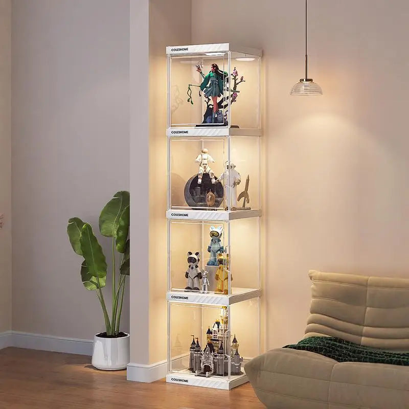 Hand-made Display Cabinet Transparent Ornaments Blind Box Dustproof Acrylic