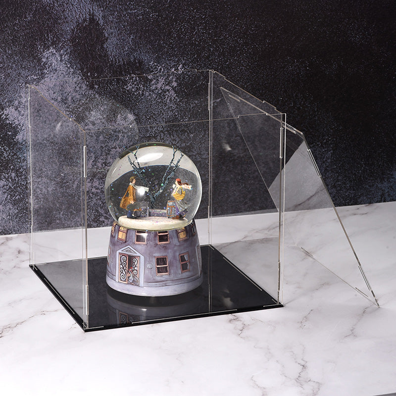 Clear Acrylic Display Case Box Dustproof Storage Countertop Box Protection Showcase Cube Figures Collectibles Model Toy Show Box