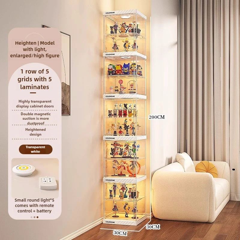 Hand-made Display Cabinet Transparent Ornaments Blind Box Dustproof Acrylic