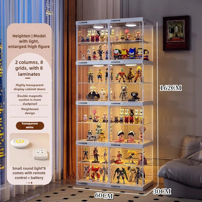Hand-made Display Cabinet Transparent Ornaments Blind Box Dustproof Acrylic