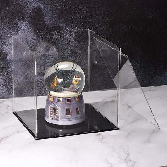 Clear Acrylic Display Case Box Dustproof Storage Countertop Box Protection Showcase Cube Figures Collectibles Model Toy Show Box